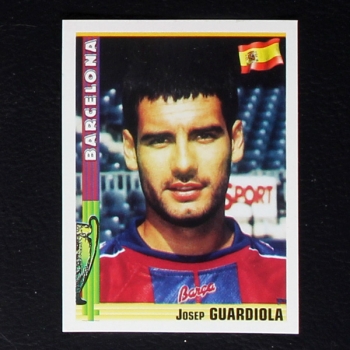 Josep Guardiola Panini Sticker No. 14 - Euro Football 1998-99