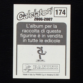 Zlatan Ibrahimovic Panini Sticker No. 174 - Calciatori 2006