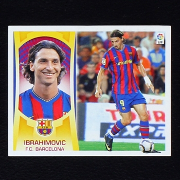 Zlatan Ibrahimovic Panini Sticker No. 14 - Liga 2009