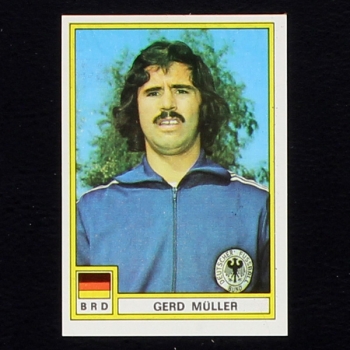 Gerd Müller Panini Sticker No. 364 - Football 76