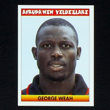 Georg Weah Panini Sticker No. 257 - Türkiye 1. Futbol Ligi 1996