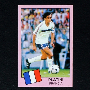 Platini Panini Sticker No. 344 - Calciatori 1985