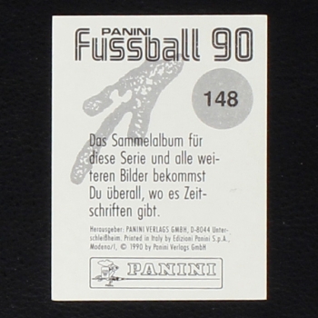 Oliver Kahn Panini Sticker No. 148 - Fußball 90