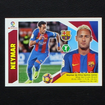 Neymar Panini Sticker No. 16 - Liga 2017