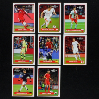 Coca Cola Special Panini Sticker A - H complete - Euro 2016