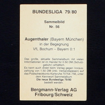 Klaus Augenthaler Bergmann Sticker No. 56 - Bundesliga 79