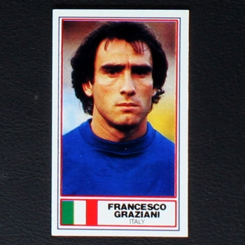 Francesco Graziani Rothmans Card - Football International Stars 1984
