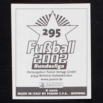 Ulf Kirsten Panini Sticker No. 295  - Fußball 2002