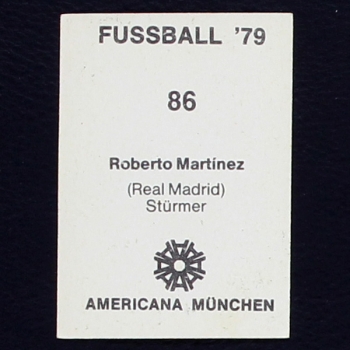 Roberto Martinez Americana Sticker No. 86 - Fußball 79