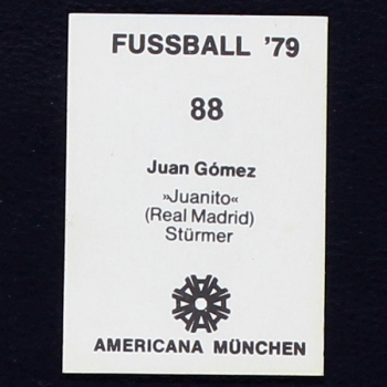 Juan Gomez Americana Sticker No. 88 - Fußball 79