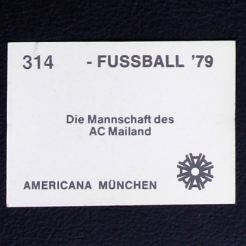 AC Mailand Team Americana Sticker No. 314 - Fußball 79