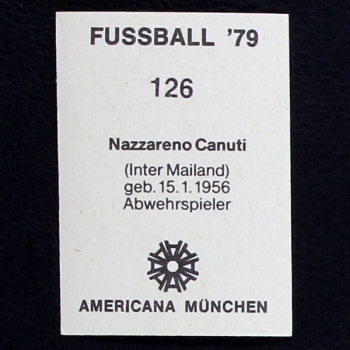 Nazzareno Canuti Americana Sticker No. 126 - Fußball 79