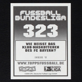 Bastian Schweinsteiger Topps Sticker No. 323  - Fußball 2009