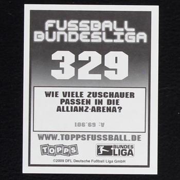 Miroslav Klose Topps Sticker No.  329 - Fußball 2009