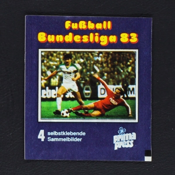 Fußball Bundesliga 83 Prima Press Sticker Tüte