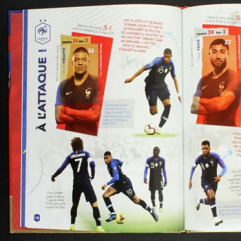 Au plus pres des Bleus Panini sticker album complete