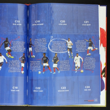 Au plus pres des Bleus Panini sticker album complete