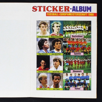 Euro 88 Micky Maus sticker album complete unglued