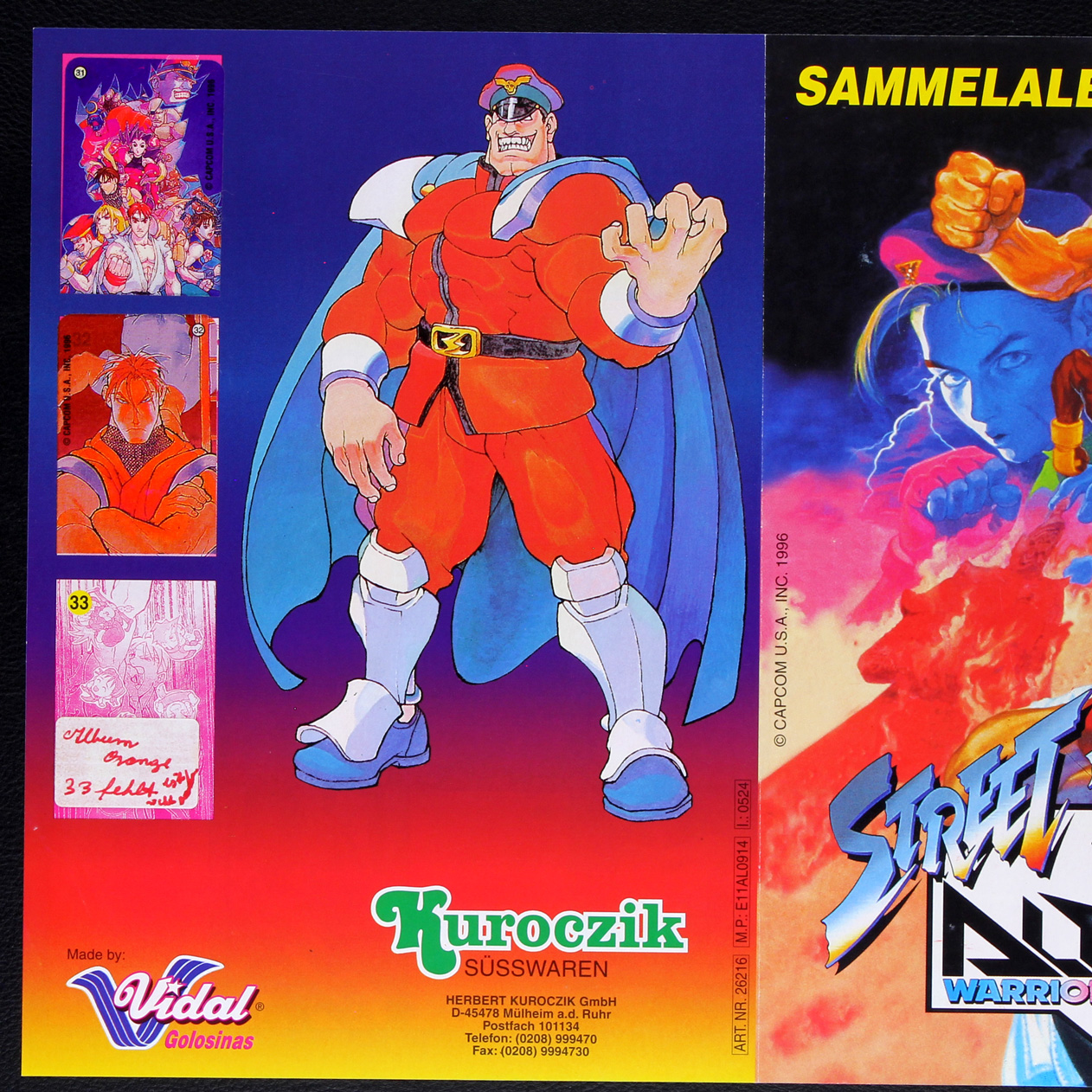 Street Fighter Kuroczik sticker Folder - Bubble Gum- Sticker-Worldwide