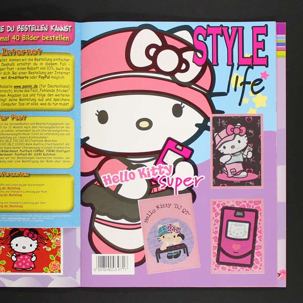 Hello Kitty Fashion Panini Sticker Album- Sticker-Worldwide