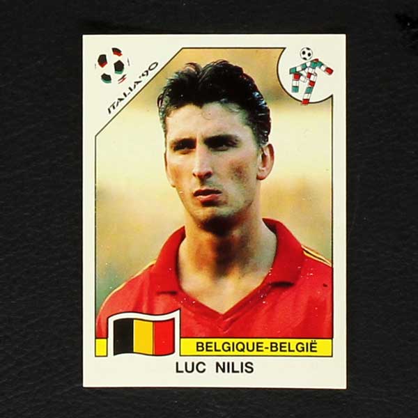 Italia 90 No 343 Panini Sticker Luc Nilis Sticker Worldwide