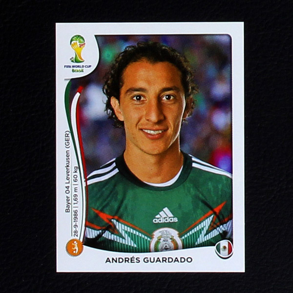 Brasil 2014 No 079 Panini Sticker Andres Guardado Sticker Worldwide