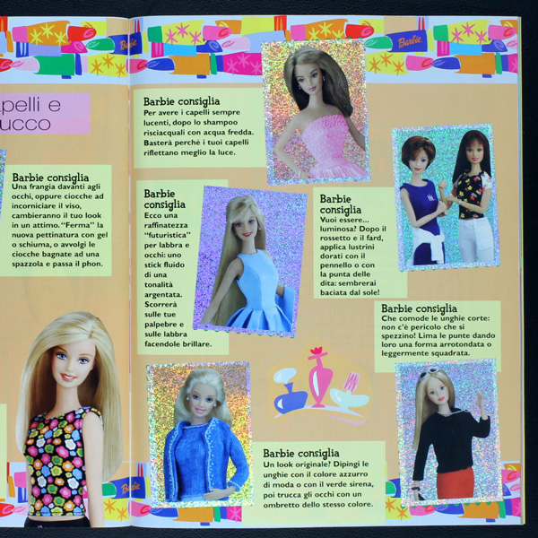 Album Barbie Aprendo a leer con pegatinas. Mattel 2000. Completo