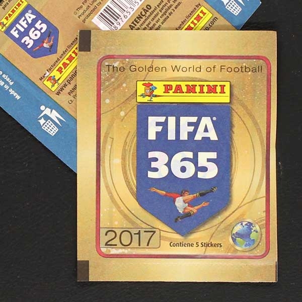 FIFA 365 2017 Panini Sticker Tüte Brasil Variante