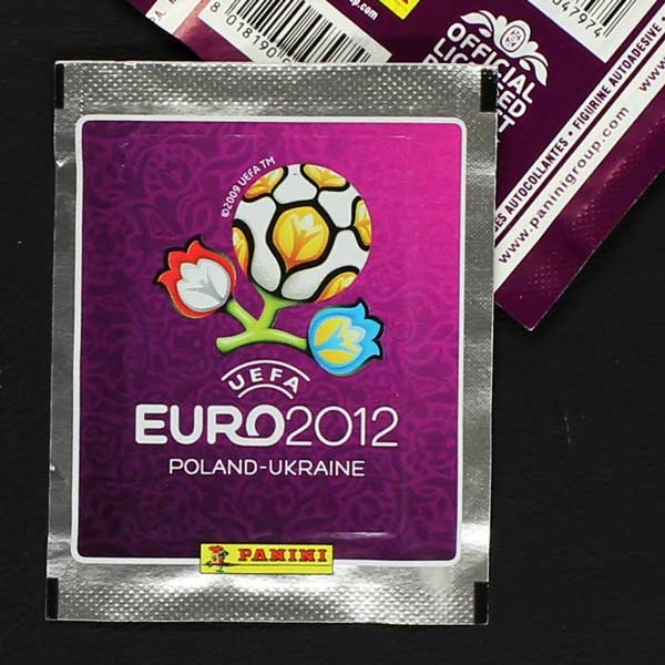 Euro 2012 Panini sticker bag silver variant