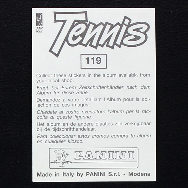 Yannick Noah Panini Sticker Nr. 119 - Tennis