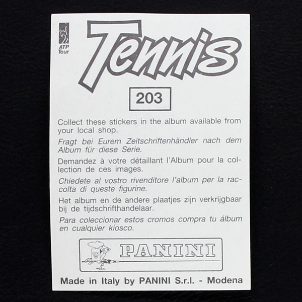 John McEnroe Panini Sticker Nr. 203 - Tennis