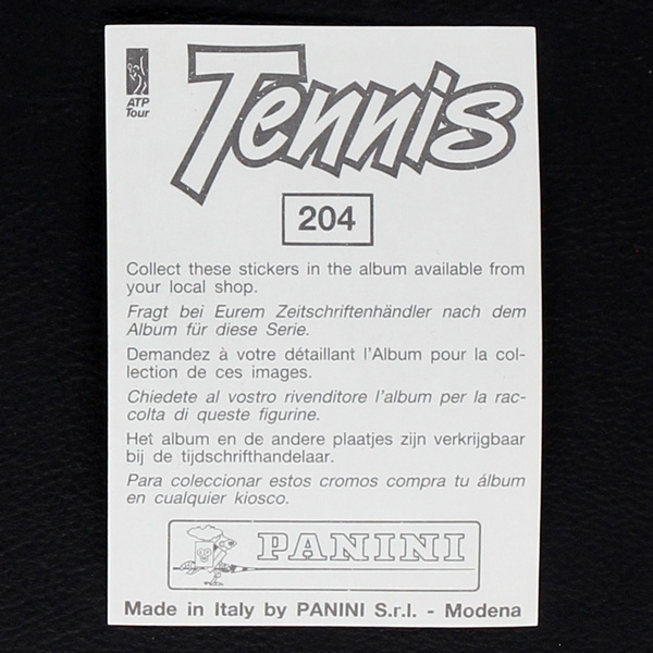 John McEnroe Panini Sticker Nr. 204  - Tennis