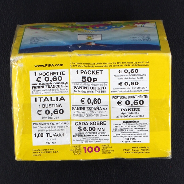 Brasil 2014 Panini Sticker Box - EU Version