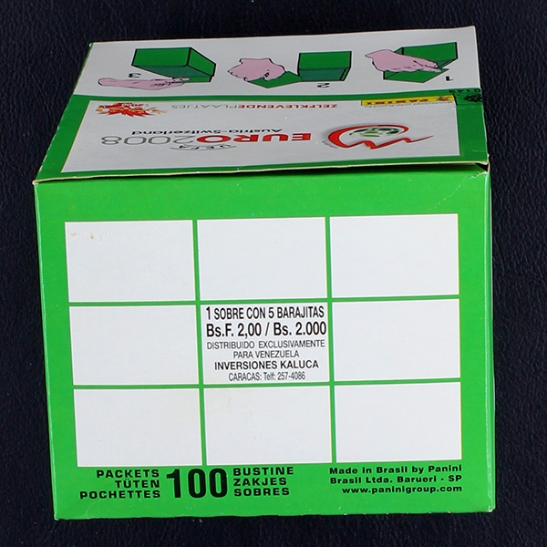 Euro 2008 Panini Sticker Box - grüne Version