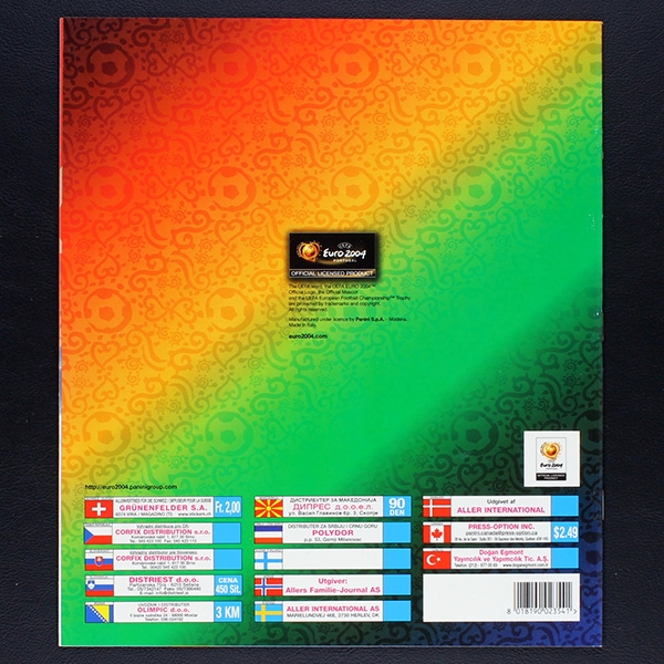 Euro 2004 Panini Sticker Leeralbum - Swiss Version