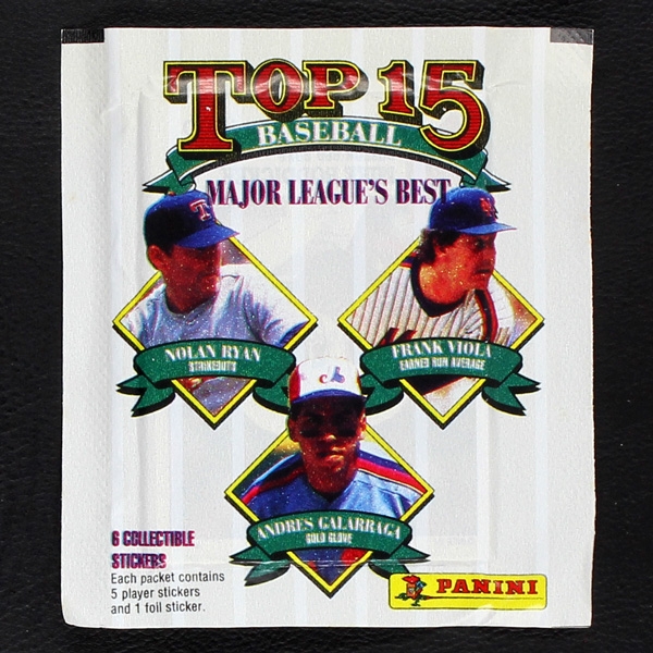 Baseball Top 15 Panini Sticker Tüte - 1991