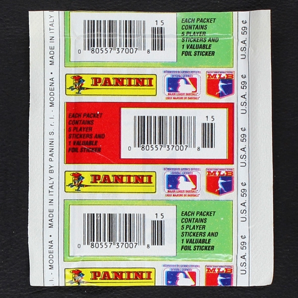 Baseball Top 15 Panini sticker bag - 1991