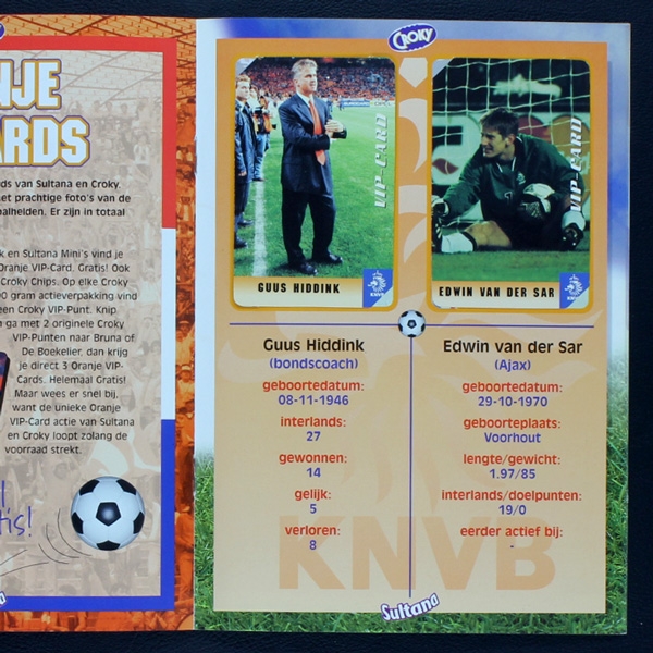 VIP PAS KNVB 98 Croky cards album almost complete -1