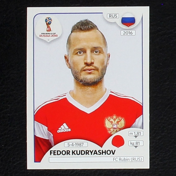 Kudryashov Panini Sticker No. 38 - Russia 2018