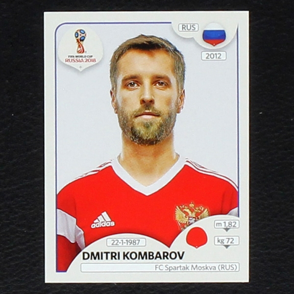 Kombarov Panini Sticker No. 40 - Russia 2018