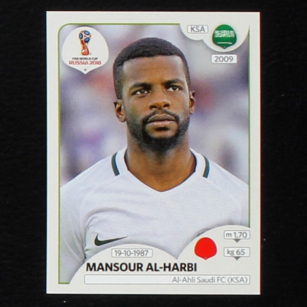 Al-Harbi Panini Sticker No. 57 - Russia 2018