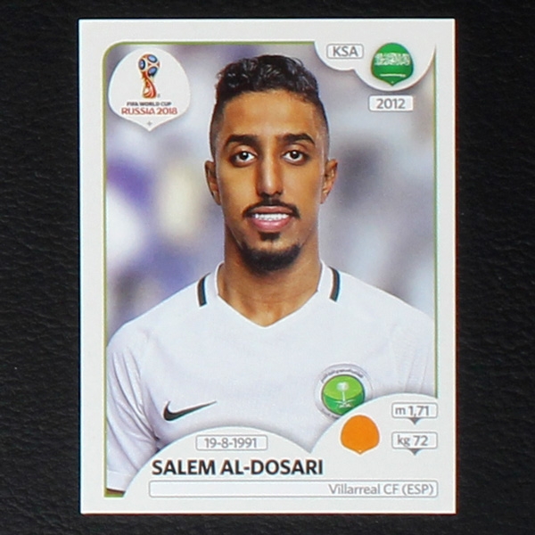 Al-Dosari Panini Sticker No. 67 - Russia 2018