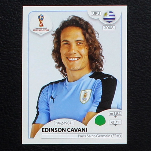 Cavani Panini Sticker No. 108 - Russia 2018