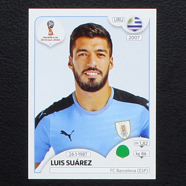 Suarez Panini Sticker No. 109 - Russia 2018