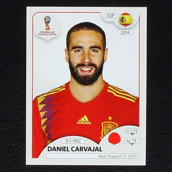 Carvajal Panini Sticker No. 140 - Russia 2018