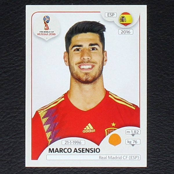 Asensio Panini Sticker No. 145 - Russia 2018