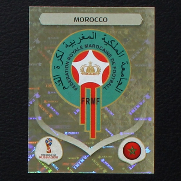 Wappen Morocco Panini Sticker No. 152 - Russia 2018