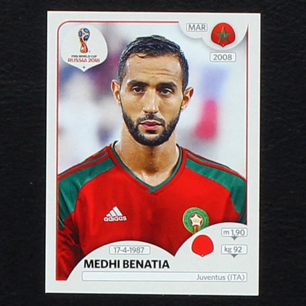 Benatia Panini Sticker No. 155 - Russia 2018