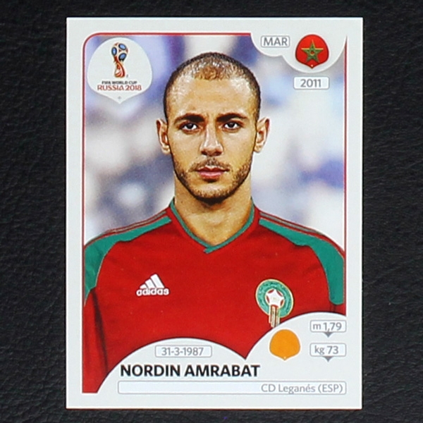 Amrabat Panini Sticker No. 164 - Russia 2018