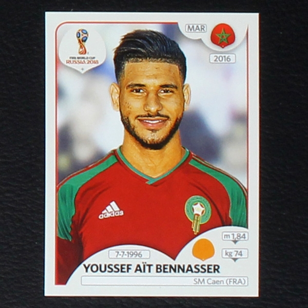 Bennasser Panini Sticker No. 167 - Russia 2018